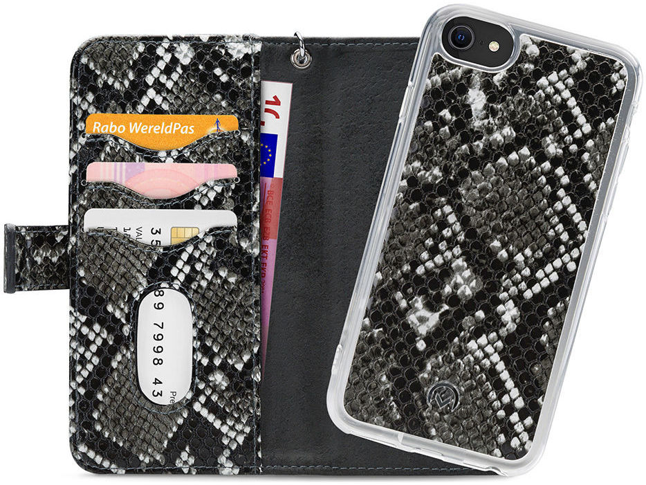 Mobilize Magnet Zipper iPhone 6/6S/7/8/SE (2020/2022) Hoesje Zwart afbeelding 1