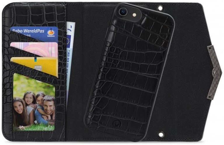 Mobilize Velvet Clutch iPhone 6(S)/7/8/SE (2020/2022) Hoesje Croco afbeelding 1