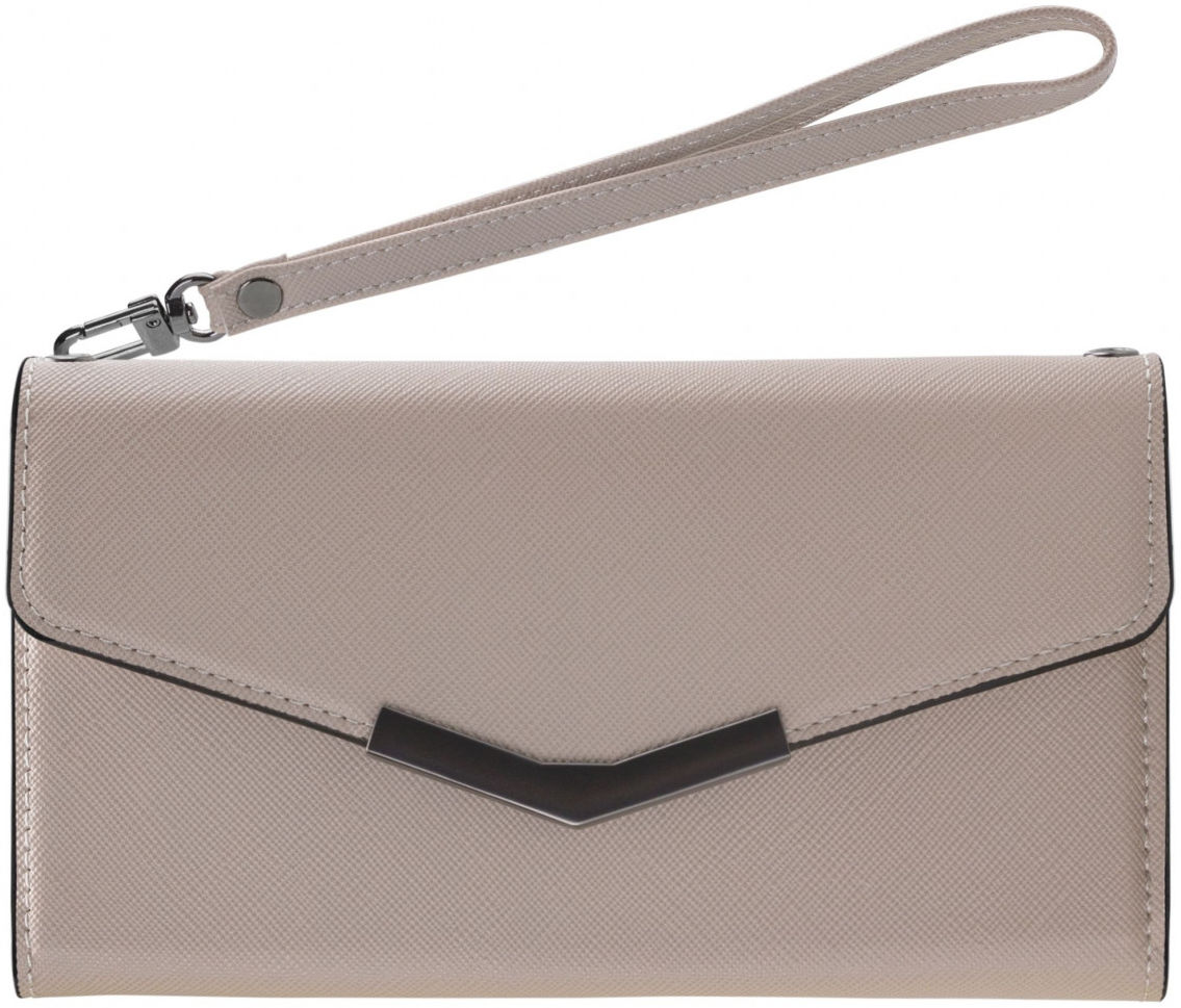 Mobilize Velvet Clutch iPhone 6(S)/7/8/SE (2020/2022) Hoesje Beige afbeelding 4