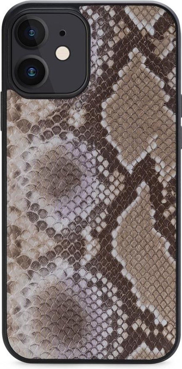 Mobilize Velvet Clutch Apple iPhone 11 / XR Hoesje Beige Snake afbeelding 3