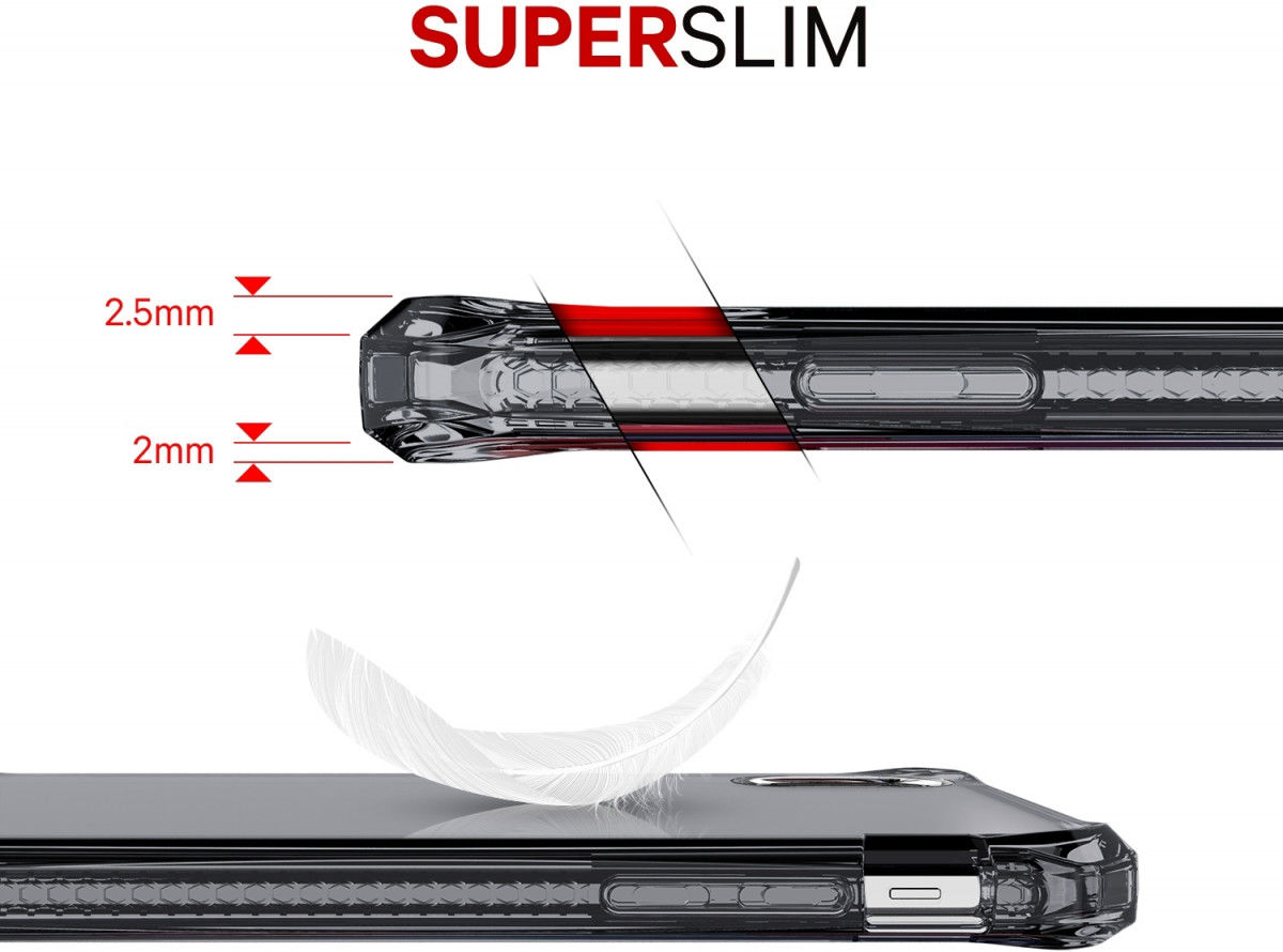 ITSKINS Spectrum Clear Apple iPhone SE (2022/2022) / 8 Hoesje Zwart afbeelding 3