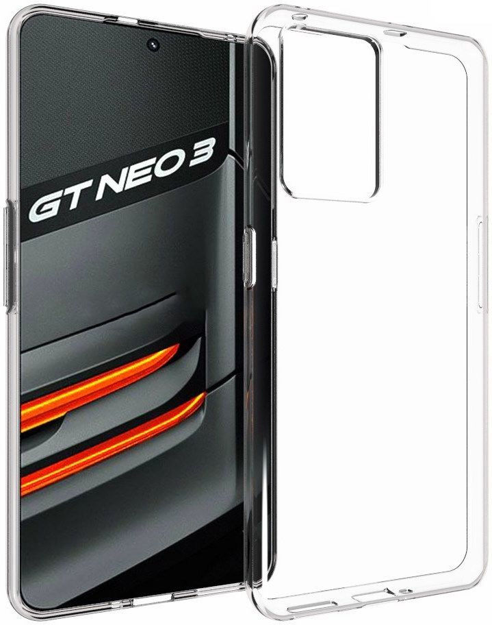 Realme GT Neo 3 Hoesje Dun TPU Back Cover Transparant afbeelding 1