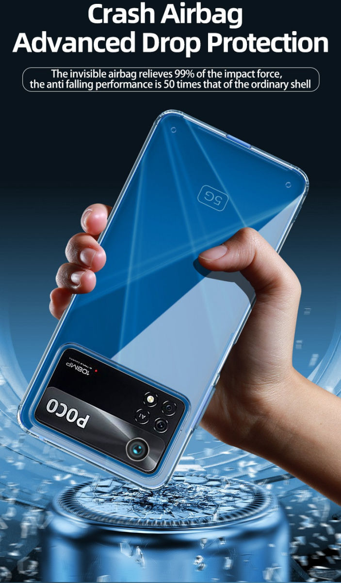 Xiaomi Poco X4 Pro Hoesje Dun TPU Back Cover Transparant afbeelding 5