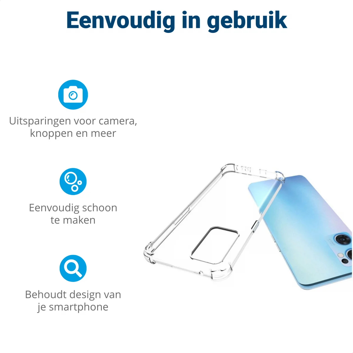 Oppo Find X5 Lite Hoesje Schokbestendig en Dun TPU Transparant afbeelding 5