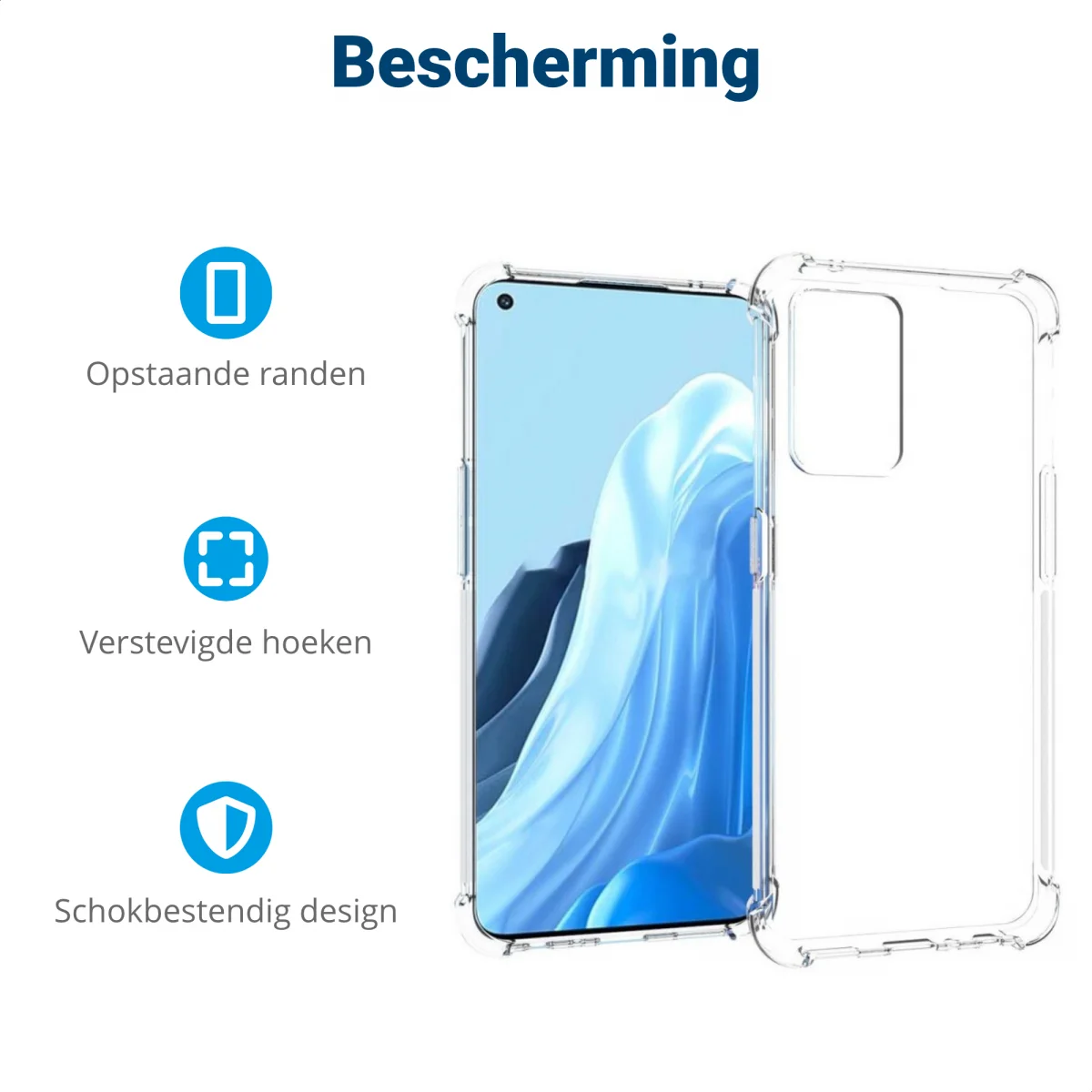 Oppo Find X5 Lite Hoesje Schokbestendig en Dun TPU Transparant afbeelding 8