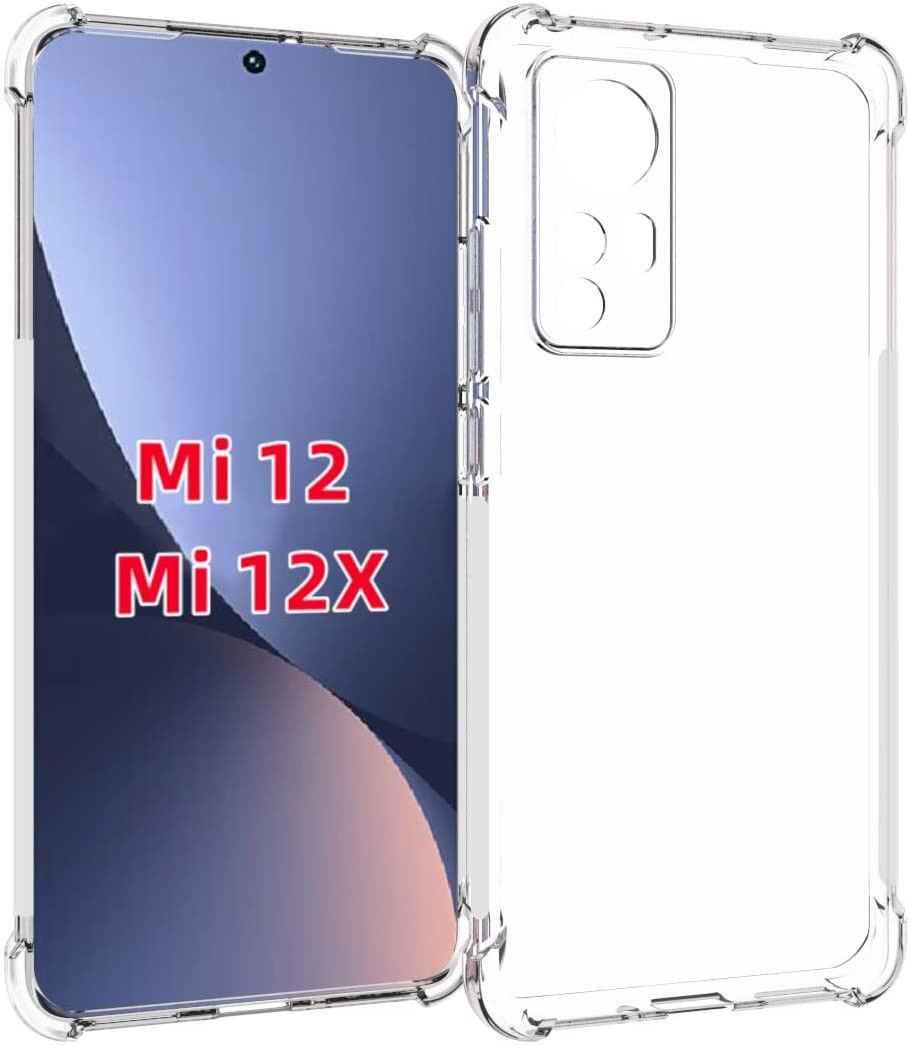 Xiaomi 12 / 12X Hoesje Schokbestendig en Dun TPU Transparant afbeelding 1