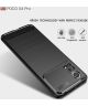 Xiaomi Poco X4 Pro Hoesje Geborsteld TPU Flexibele Back Cover Zwart