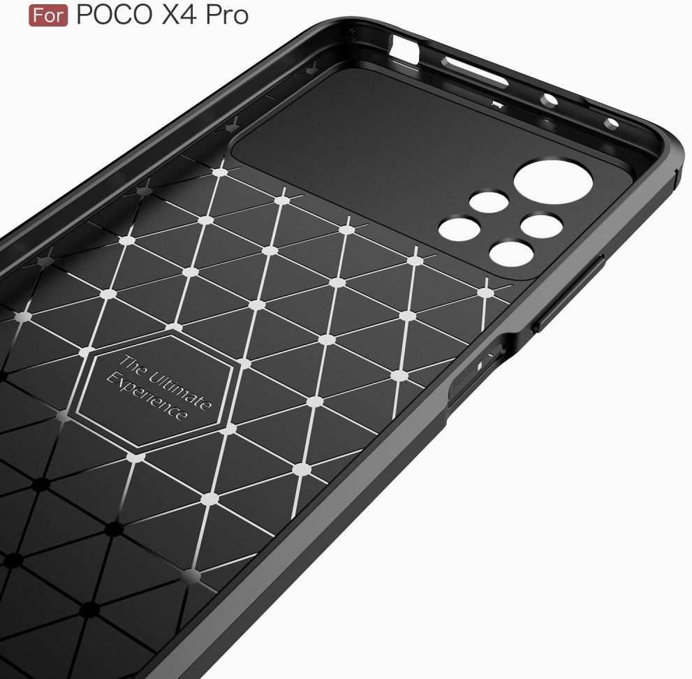 Xiaomi Poco X4 Pro Hoesje Geborsteld TPU Flexibele Back Cover Zwart afbeelding 9