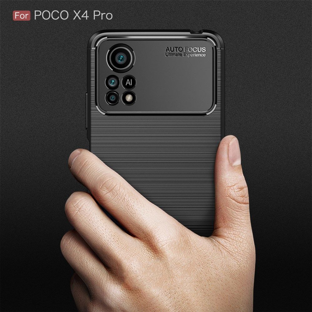 Xiaomi Poco X4 Pro Hoesje Geborsteld TPU Flexibele Back Cover Zwart afbeelding 10