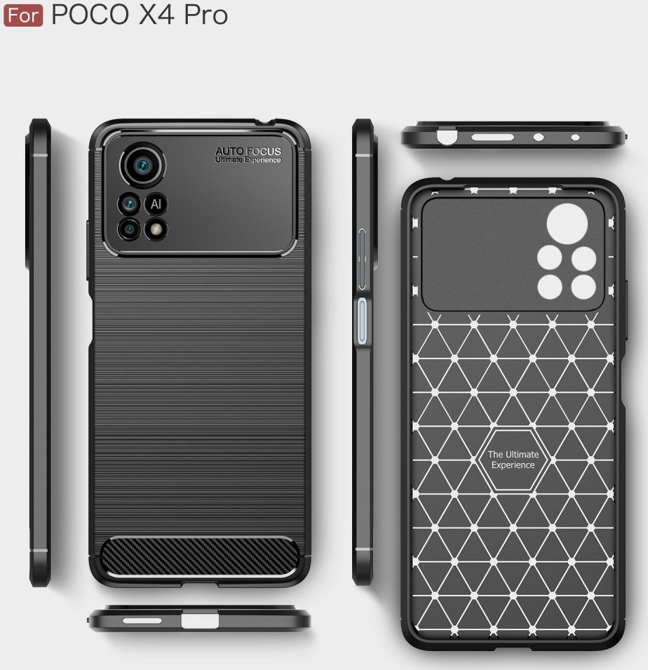Xiaomi Poco X4 Pro Hoesje Geborsteld TPU Flexibele Back Cover Zwart afbeelding 11