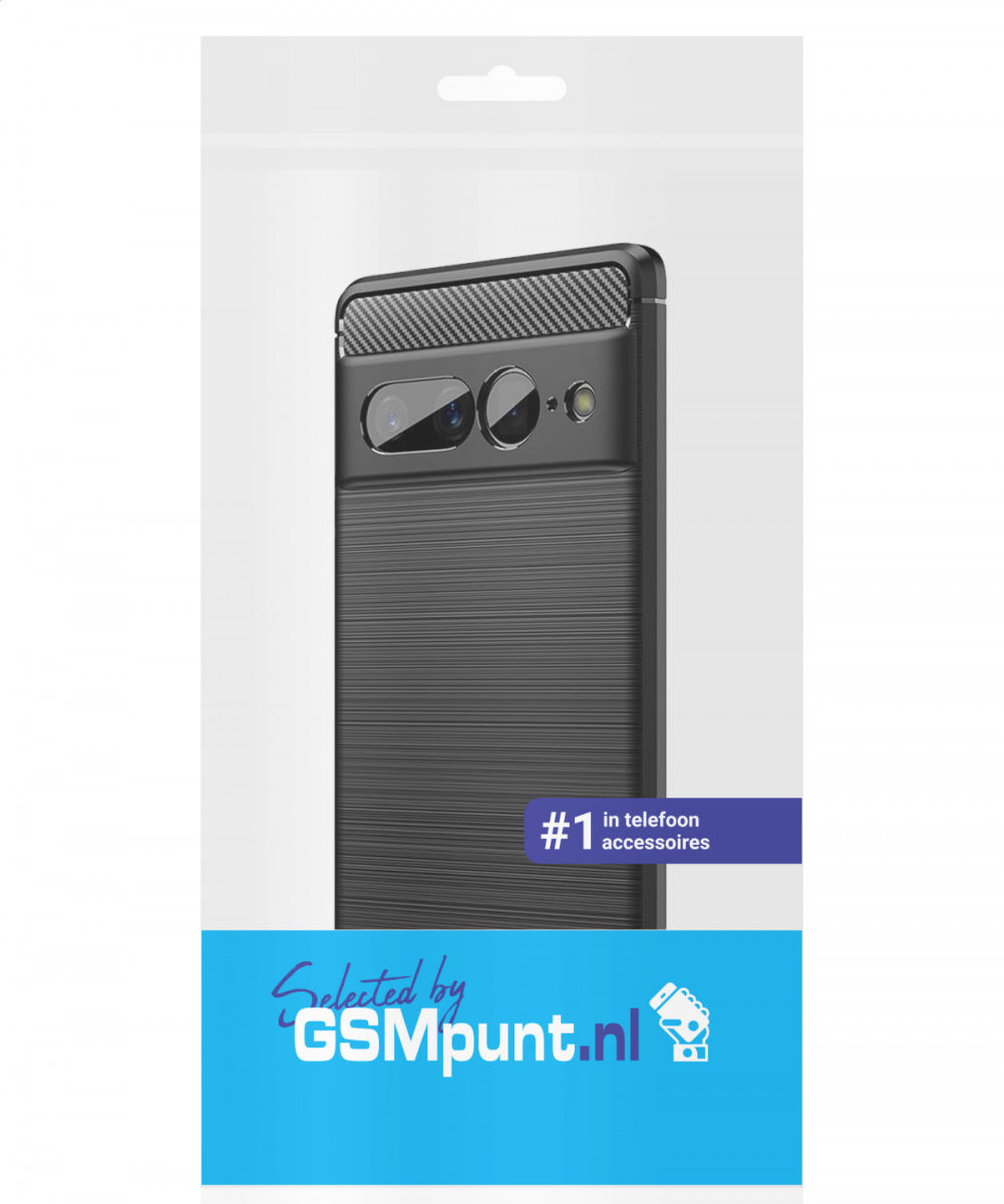 Google Pixel 7 Pro Hoesje Geborsteld TPU Back Cover Zwart afbeelding 13