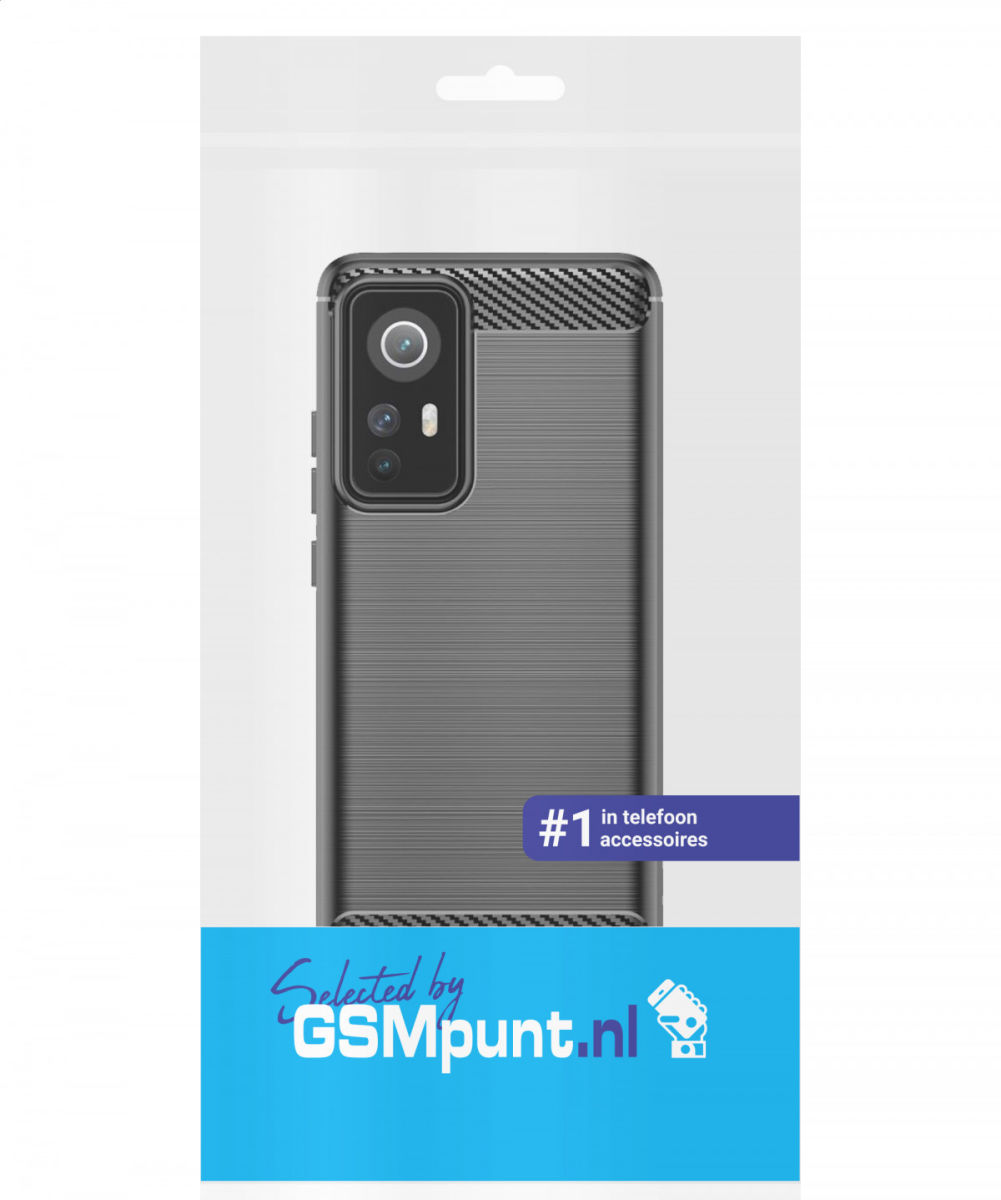 Xiaomi 12 / 12X Hoesje Geborsteld TPU Flexibele Back Cover Zwart afbeelding 11