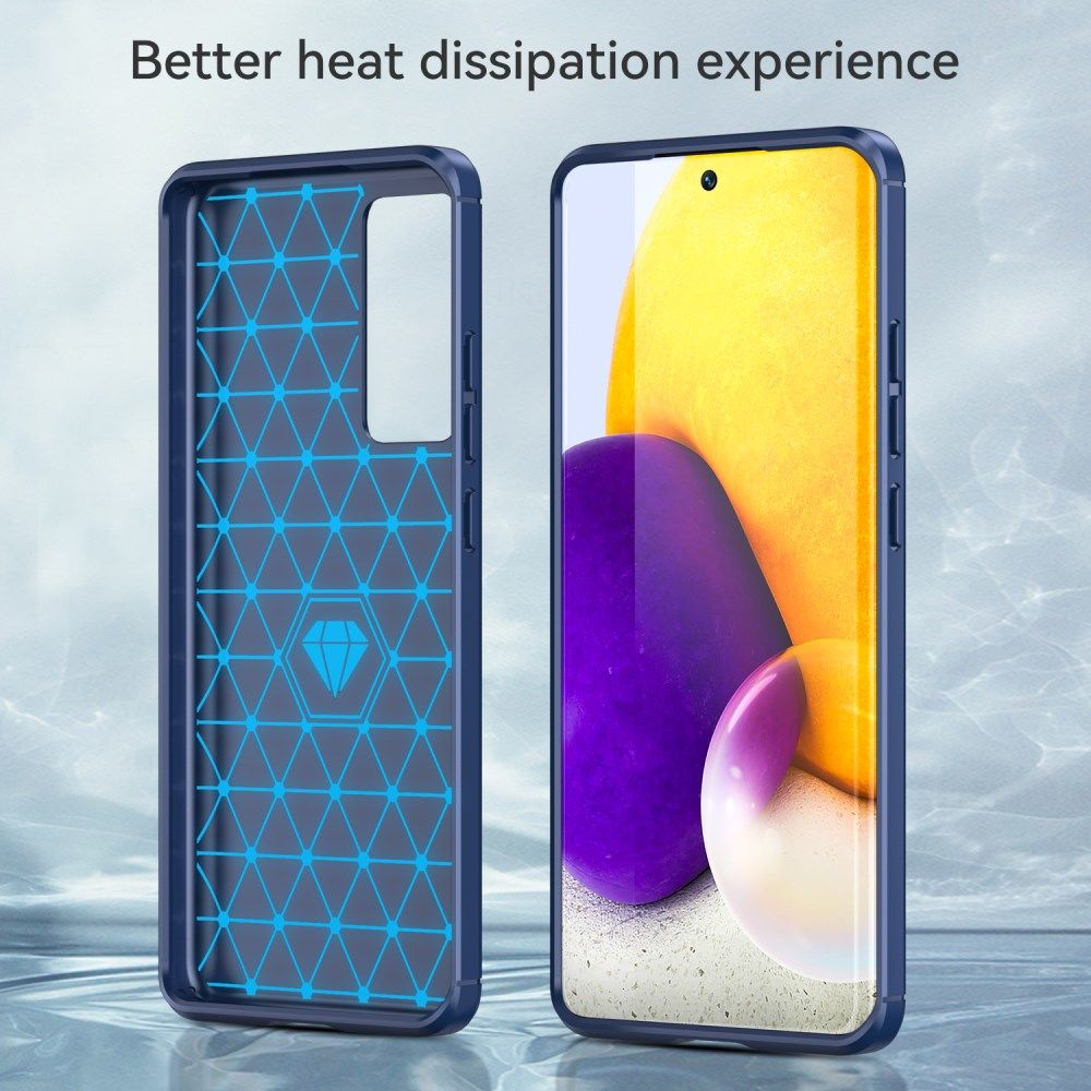 Xiaomi 12 / 12X Hoesje Geborsteld TPU Flexibele Back Cover Blauw afbeelding 8