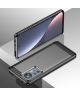 Xiaomi 12 Pro Hoesje Geborsteld TPU Flexibele Back Cover Zwart