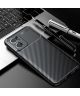 Oppo Find X5 Lite Hoesje Siliconen Carbon TPU Back Cover Zwart