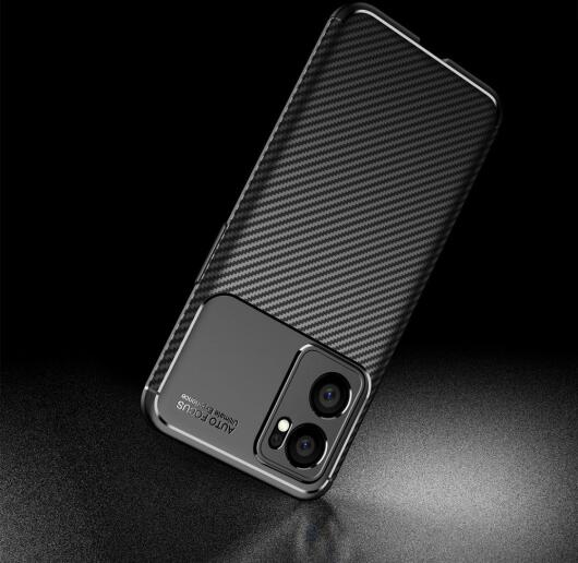 Oppo Find X5 Lite Hoesje Siliconen Carbon TPU Back Cover Blauw afbeelding 8