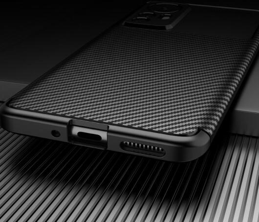 Xiaomi 12 / 12X Hoesje Siliconen Carbon TPU Back Cover Zwart afbeelding 6