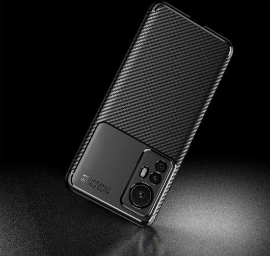 Xiaomi 12 / 12X Hoesje Siliconen Carbon TPU Back Cover Zwart afbeelding 9