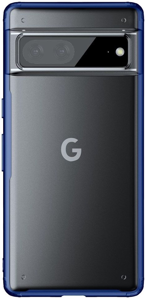 Google Pixel 7 Hoesje Armor Back Cover Transparant Blauw afbeelding 2