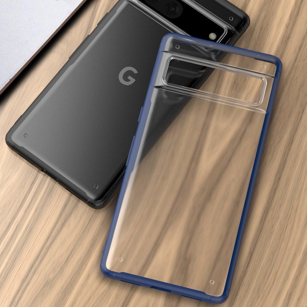 Google Pixel 7 Hoesje Armor Back Cover Transparant Blauw afbeelding 3
