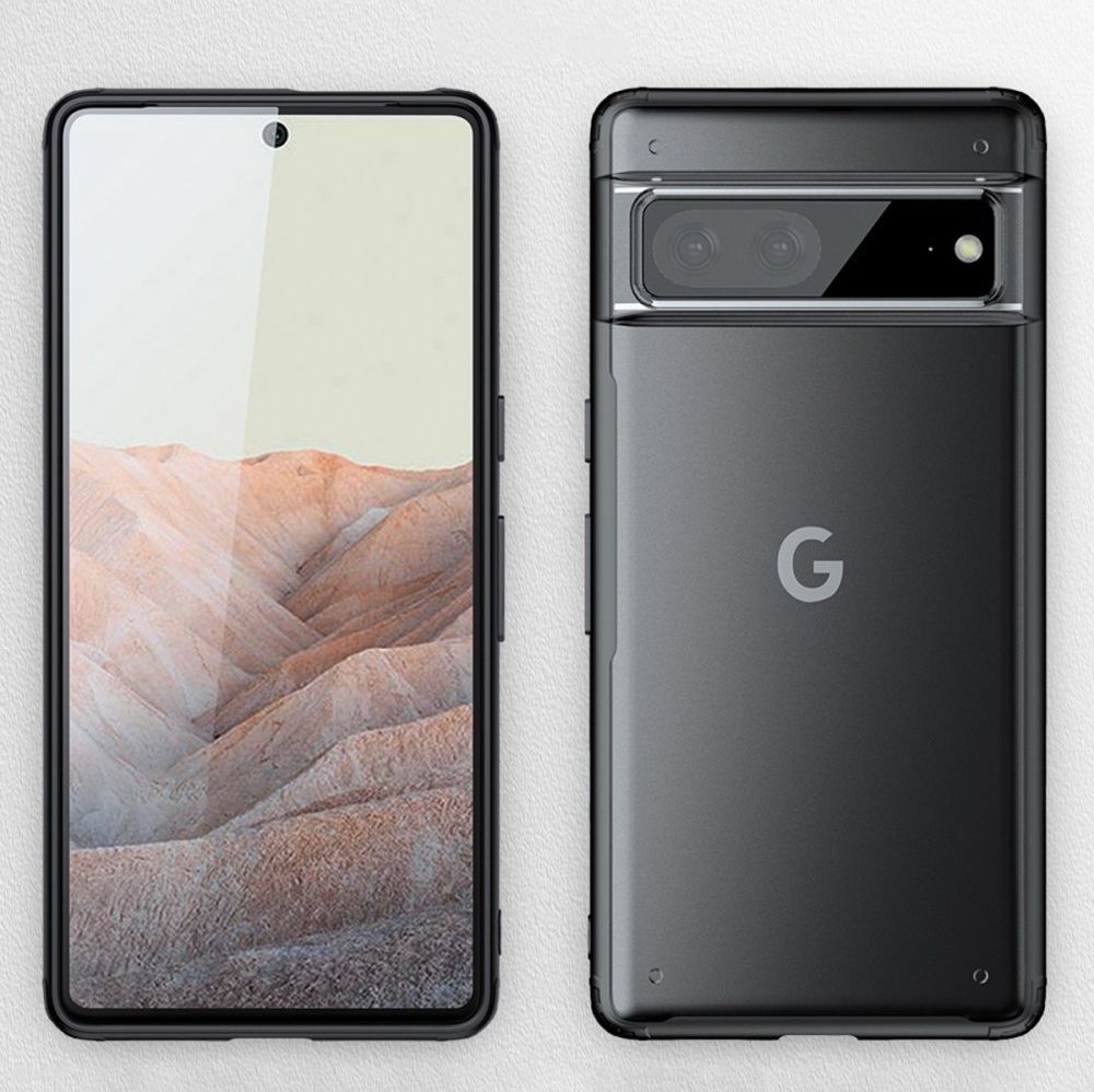 Google Pixel 7 Hoesje Armor Back Cover Transparant Blauw afbeelding 4