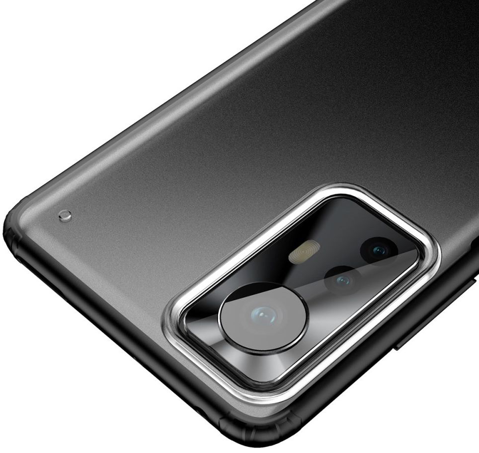 Xiaomi 12 / 12X Hoesje Armor Back Cover Transparant Zwart afbeelding 5