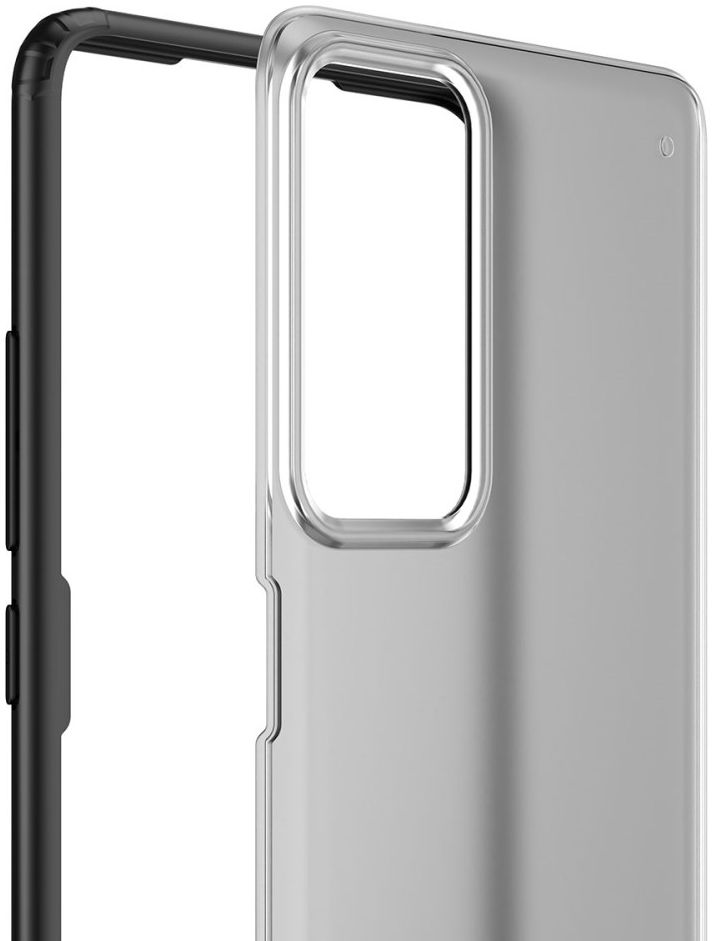 Xiaomi 12 / 12X Hoesje Armor Back Cover Transparant Zwart afbeelding 6