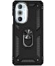Motorola Edge 30 Pro Hoesje Hybride Kickstand Back Cover Zwart