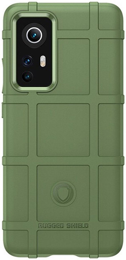 Xiaomi 12 Pro Hoesje Shock Proof Rugged Shield Back Cover Groen afbeelding 2
