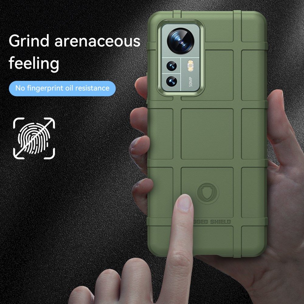 Xiaomi 12 Pro Hoesje Shock Proof Rugged Shield Back Cover Groen afbeelding 7