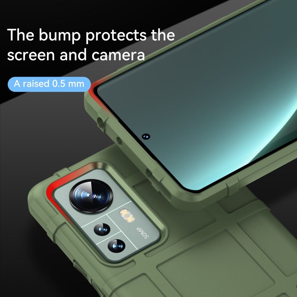 Xiaomi 12 Pro Hoesje Shock Proof Rugged Shield Back Cover Groen afbeelding 4