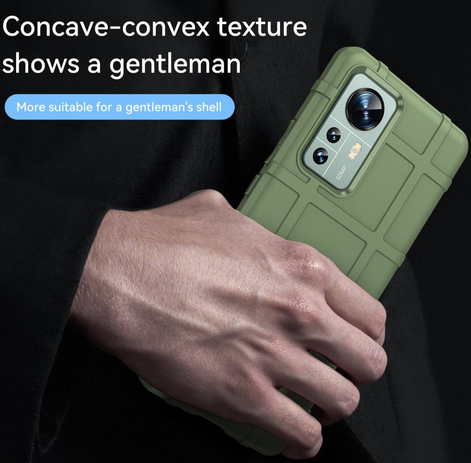 Xiaomi 12 Pro Hoesje Shock Proof Rugged Shield Back Cover Groen afbeelding 8