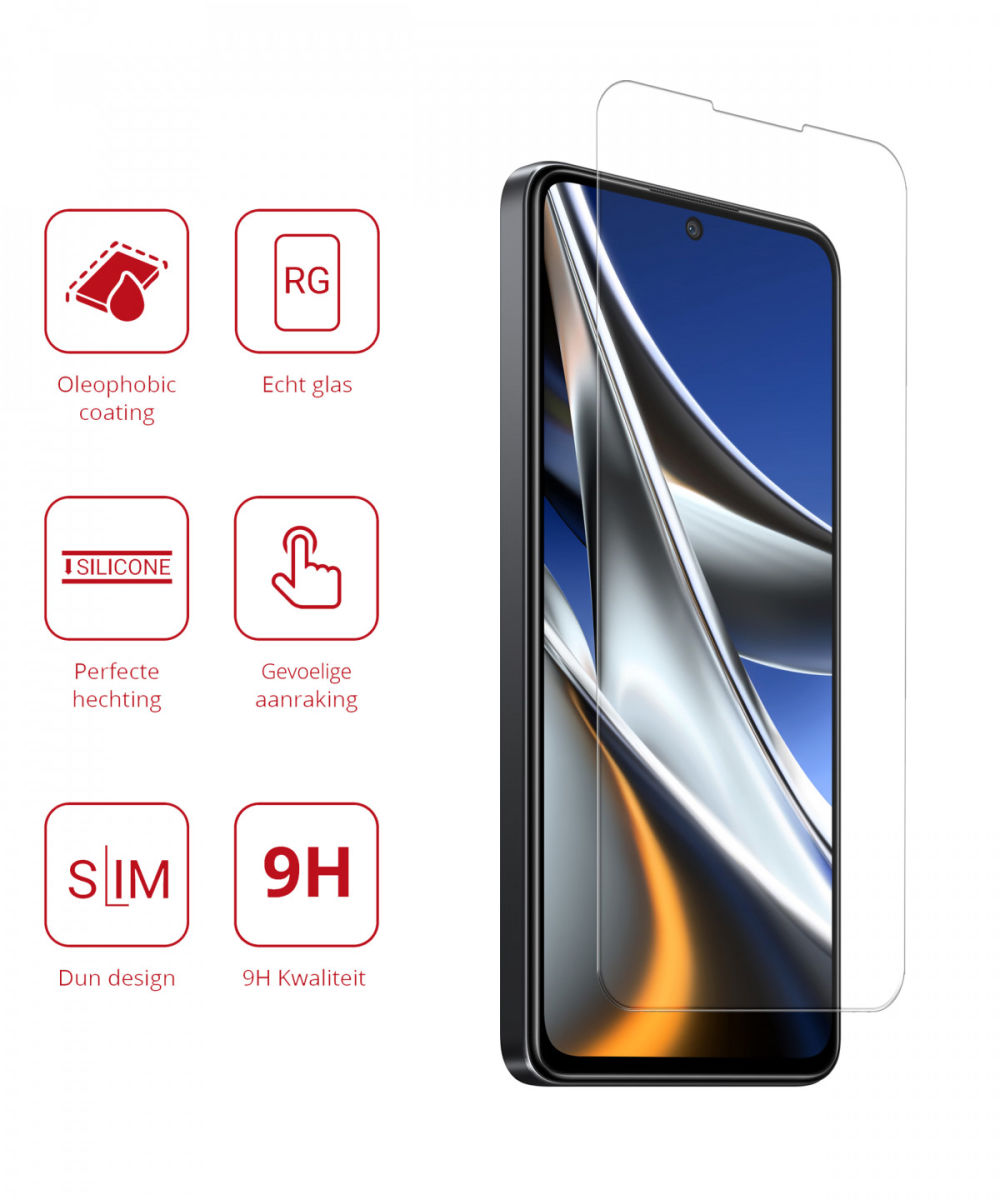 Rosso Xiaomi Poco X4 Pro 9H Tempered Glass Screen Protector afbeelding 2