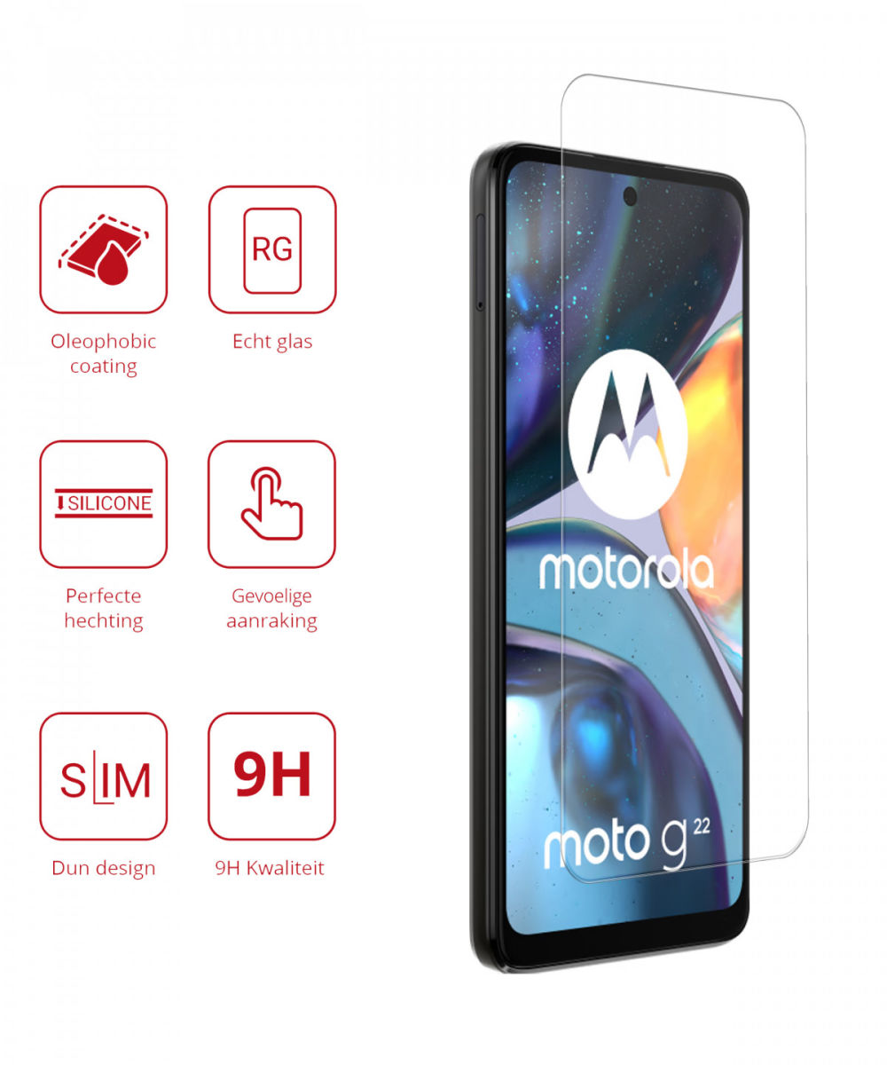 Rosso Motorola Moto G22 9H Tempered Glass Screen Protector afbeelding 2