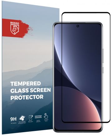 Rosso Xiaomi 12 Pro 9H Tempered Glass Screen Protector Zwart Screen Protectors