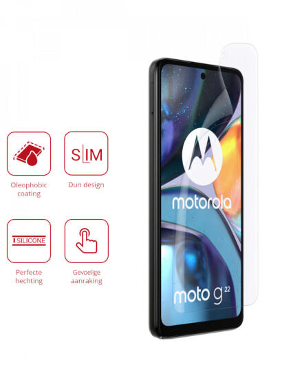 Rosso Motorola Moto G22 4G Ultra Clear Screen Protector Duo Pack afbeelding 2