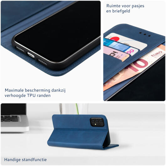 Rosso Element Xiaomi 12 / 12X Hoesje Book Cover Wallet Blauw afbeelding 6