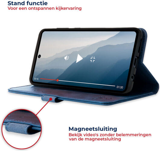 Rosso Element Xiaomi 12 / 12X Hoesje Book Cover Wallet Blauw afbeelding 4