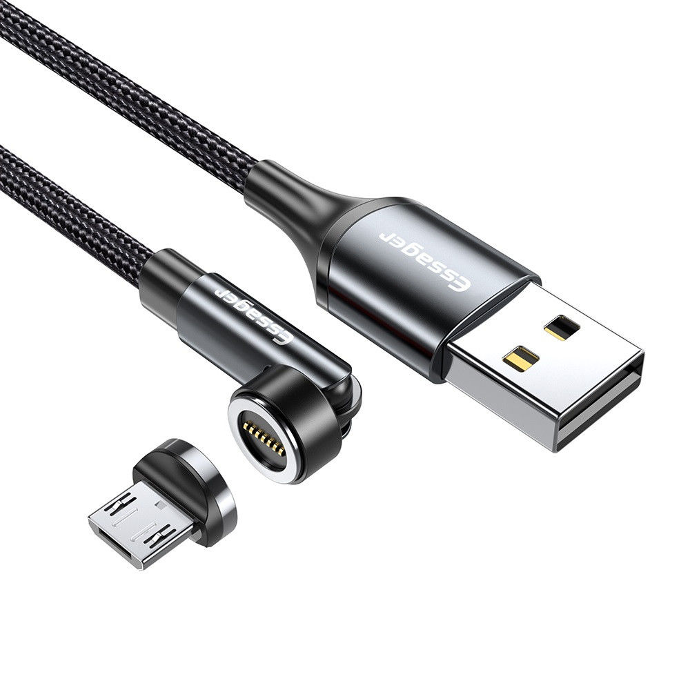 Essager 3A 540° Draaibare Magnetische Micro USB naar USB Kabel 2M afbeelding 1