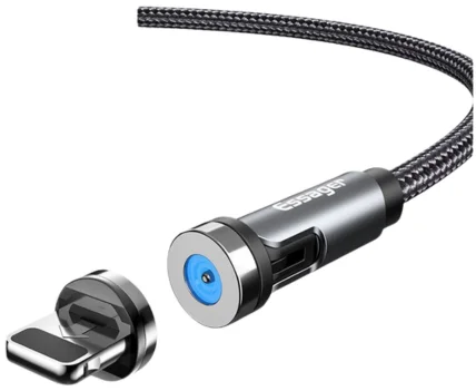 Essager 2.4A 540° Draaibare Magnetische Lightning naar USB Kabel 2M afbeelding 10