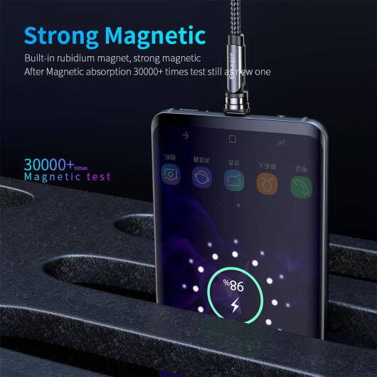 Essager 3A 540° Draaibare Magnetische USB-C naar USB Kabel 1M afbeelding 9