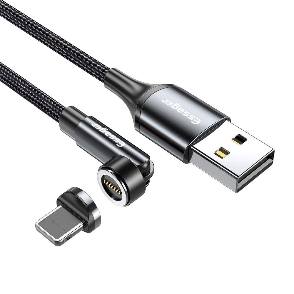 Essager 3A 540° Draaibare Magnetische Lightning naar USB Kabel 1M afbeelding 1