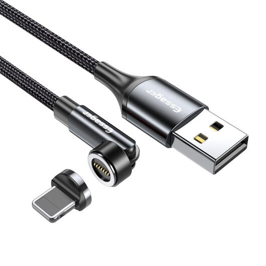 Essager 3A 540° Draaibare Magnetische Lightning naar USB Kabel 1M afbeelding 1