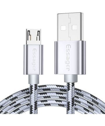 Essager 3A Gevlochten Fast Charge USB naar Micro USB Kabel 1M Kabels