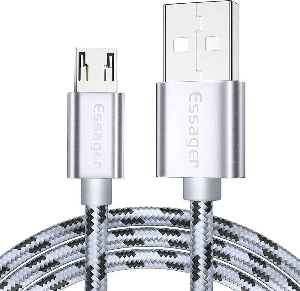 Essager 3A Gevlochten Fast Charge USB naar Micro USB Kabel 1M afbeelding 1