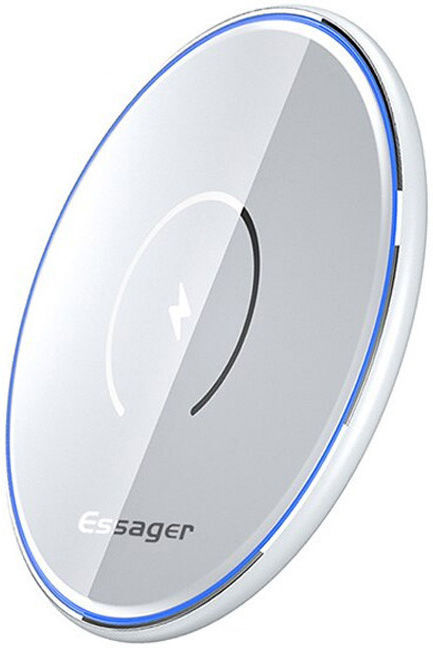Essager 15W Fast Charge Magnetische Draadloze Oplader Met Kabel Wit afbeelding 1