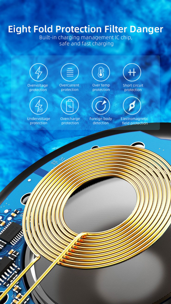 Essager 15W Fast Charge Magnetische Draadloze Oplader Met Kabel Wit afbeelding 7