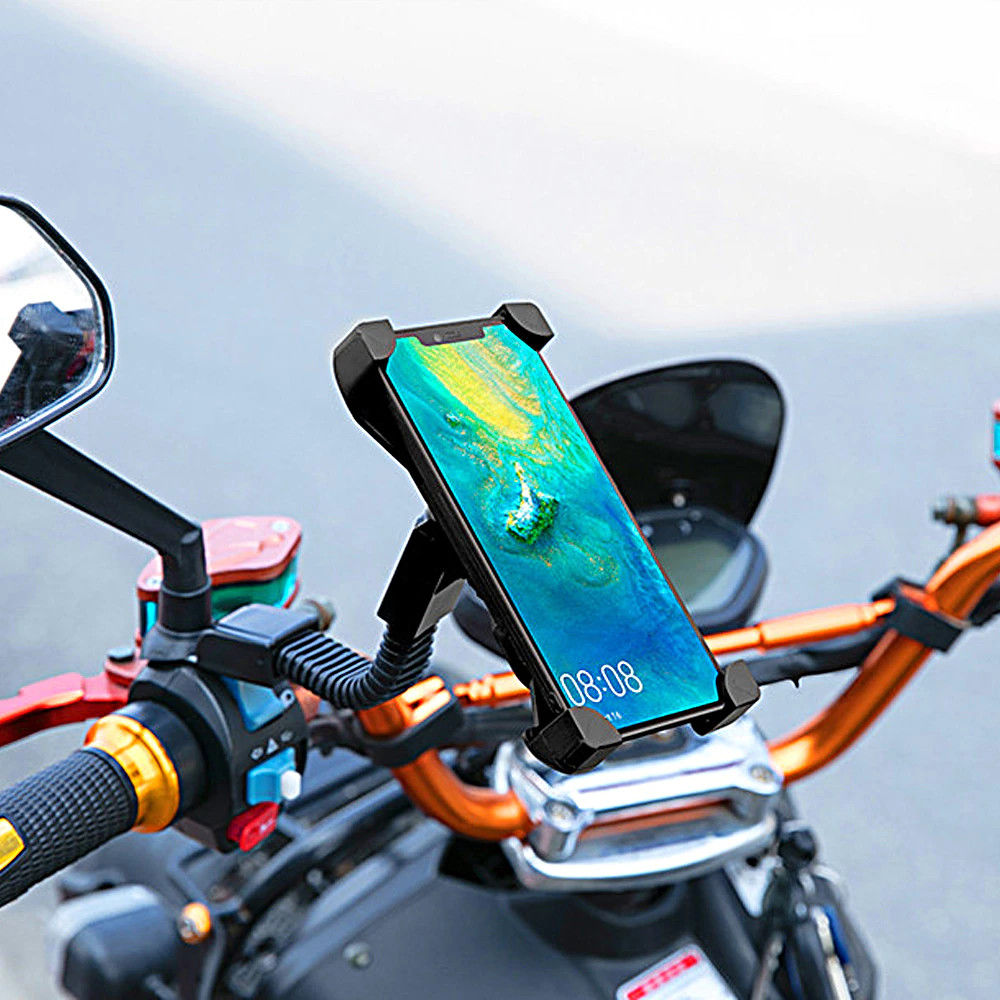 Essager Universele 360° Verstelbare Telefoonhouder voor Motor/Scooter afbeelding 1