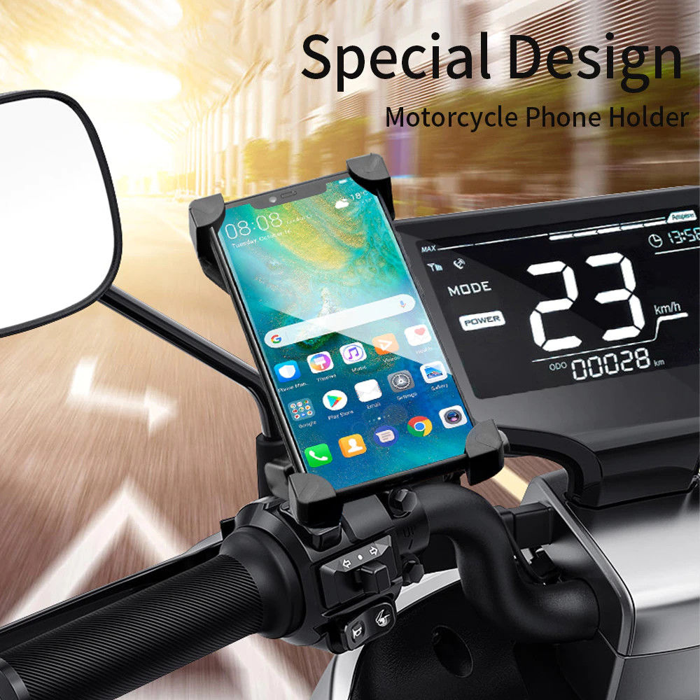 Essager Universele 360° Verstelbare Telefoonhouder voor Motor/Scooter afbeelding 4