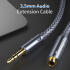 Essager 3.5mm Male naar 3.5mm Female AUX Verlengkabel Gevlochten 1M afbeelding 3